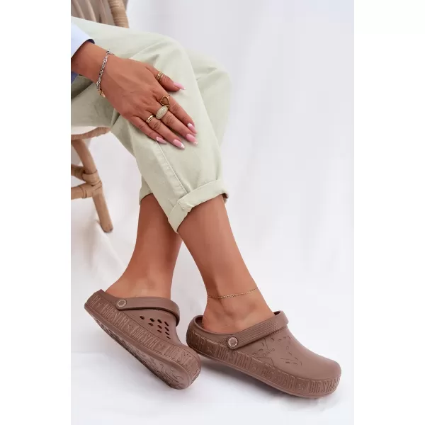  Dámské nazouváky BIG STAR TT274A085 BROWN/BEIGE 