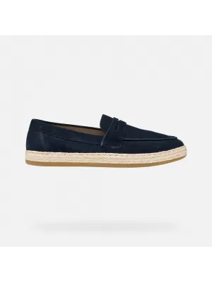 Pánské mokasíny GEOX PANTELLERIA G014528 TMAVĚ MODRÁ