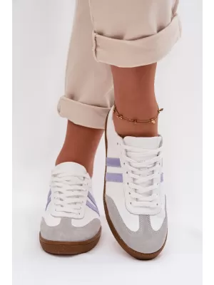 Dámské tenisky ZAZOO N1068 WHITE/BLUEPURPLE