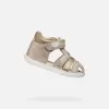 Dívky první kroky GEOX SANDAL MACCHIA B254WB007NFC8560 BÉŽOVÁ