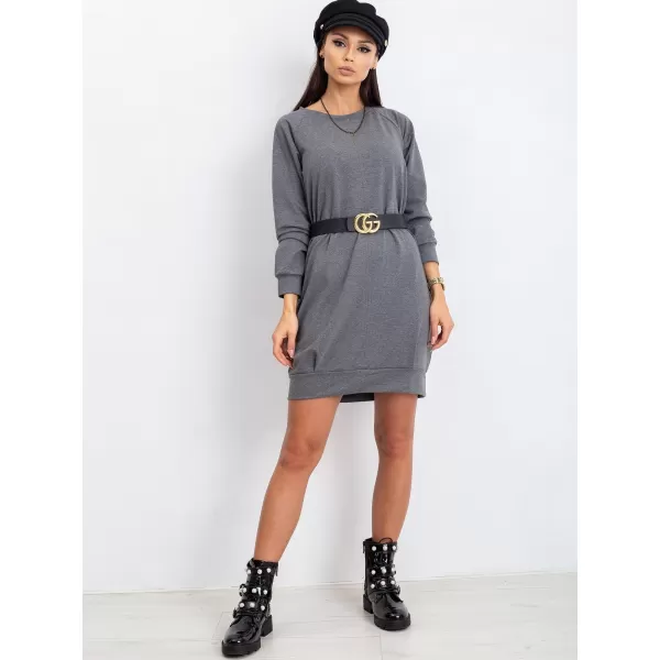  Dámské šaty BASIC FEEL GOOD RV-TU-5184.93P DARK GREY 