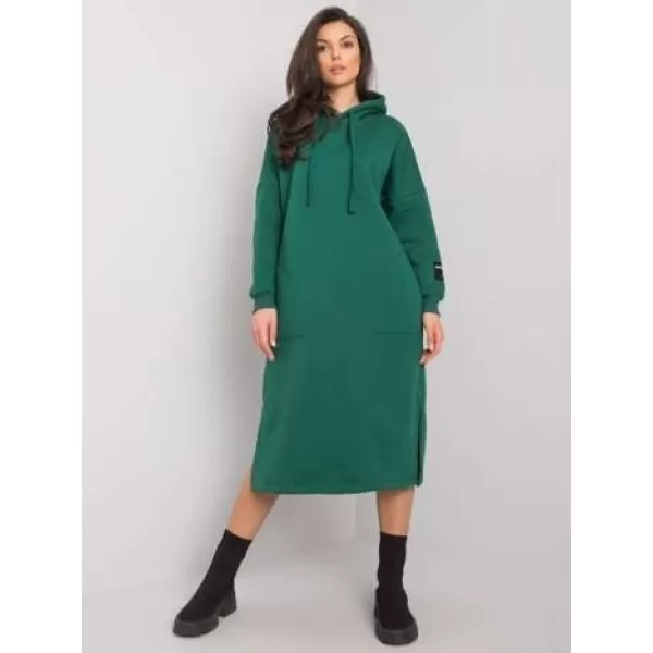  Dámské šaty RUE PARIS RV-SK-7359.25X DARK GREEN 