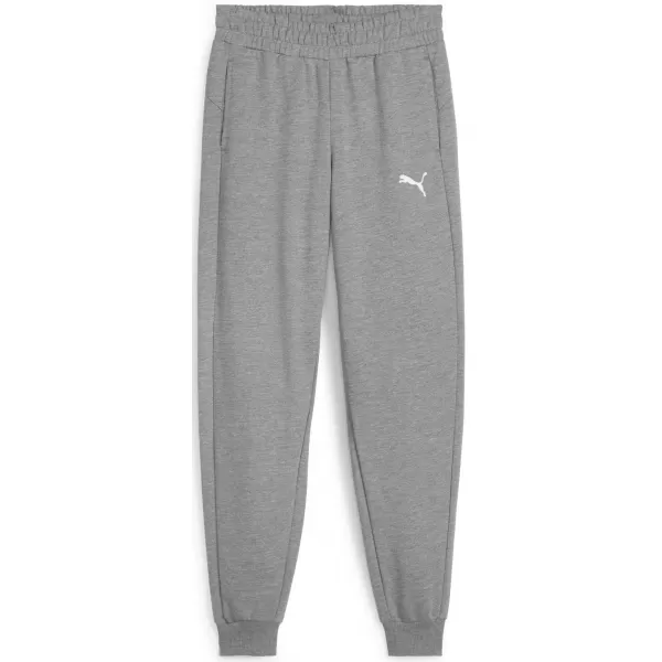  Dětské kalhoty PUMA TEAMGOAL CASUALS PANTS JR 658601-33 MEDIUM GRAY HEATHER/WHITE 