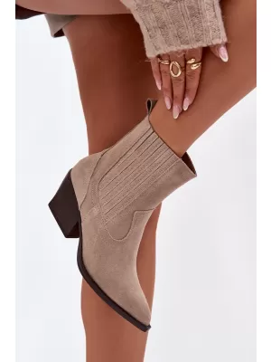 Dámské boty na podpatku BOTO DYLIRA 40941 BEIGE
