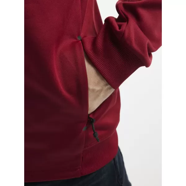  Pánská bunda s kapucí CRAFT Corp. ADV Unify Hoodie Jacket M JASNĚ ČERVENÁ 