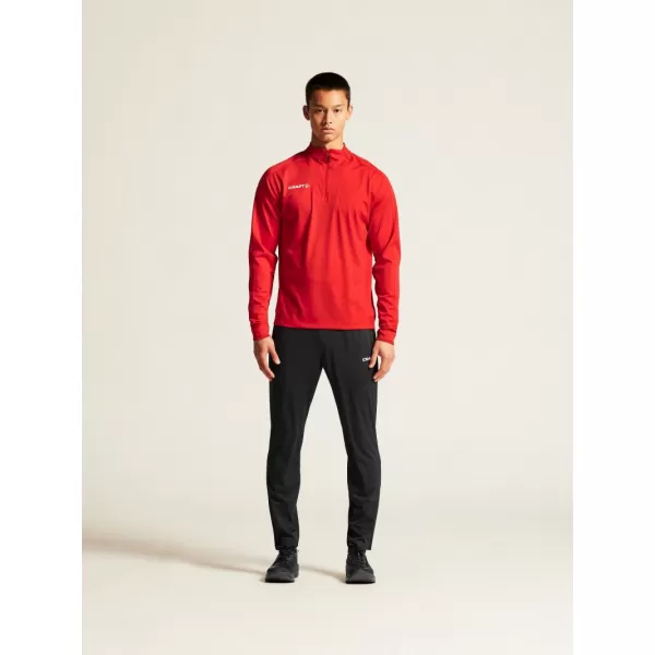  Pánská tréninková bunda s 1/4 zipem CRAFT TW Evolve 2.0 Half Zip M JASNĚ ČERVENÁ 