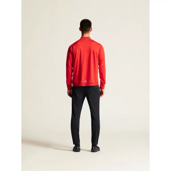  Pánská tréninková bunda s 1/4 zipem CRAFT TW Evolve 2.0 Half Zip M JASNĚ ČERVENÁ 