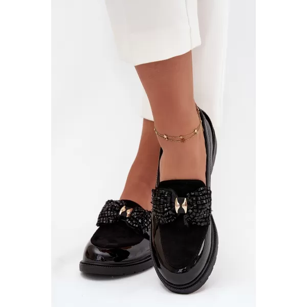  Dámské mokasíny D&A HY51-319 BLACK 