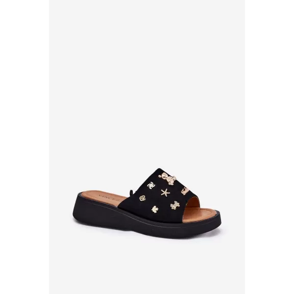  Dámské pantofle VINCEZA 66741 BLACK 