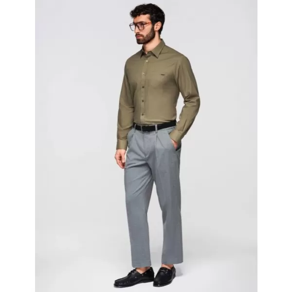  Pánská košile OMBRE K695 OLIVE 