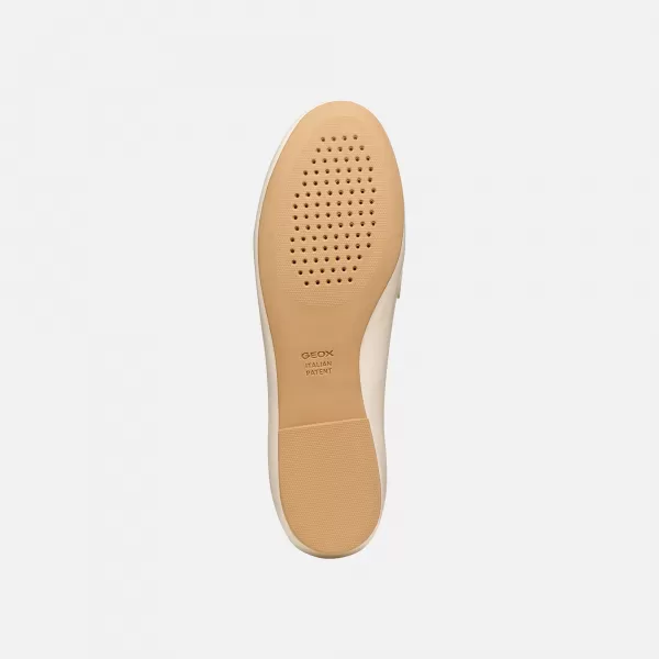  Dámské mokasíny GEOX NEW PALMARIA G012920 KRÉMOVÁ 