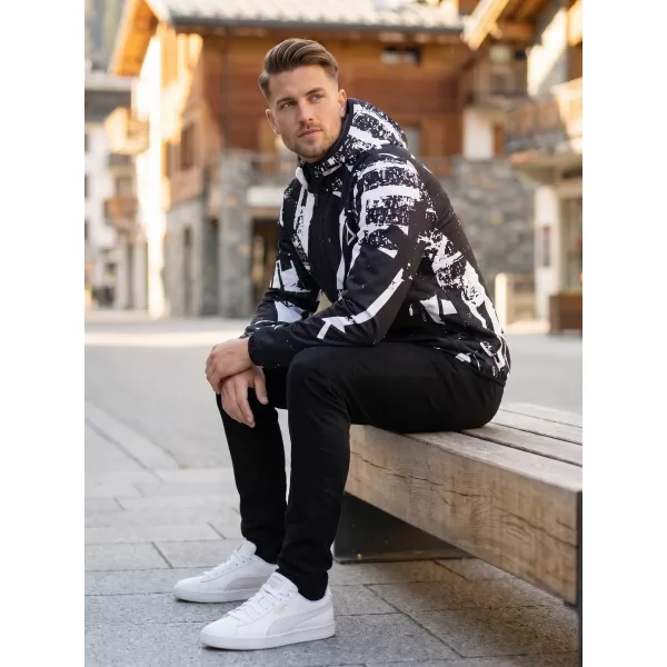  Pánská softshellová bunda premium ALTISPORT VOJ/ALM079JACK01 ČERNOBÍLÁ 