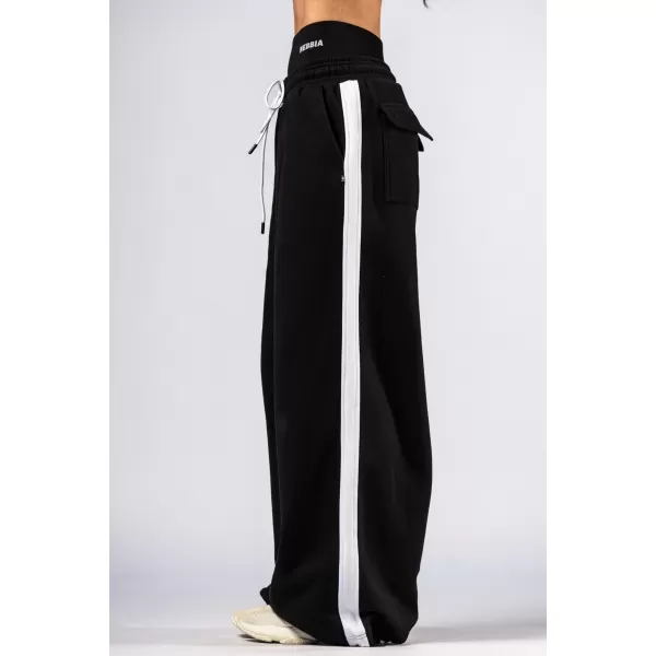  NEBBIA Oversized tepláky POWER 896 BLACK 