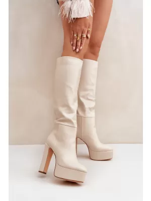 Dámské kozačky BOTO FELILORN 35100 BEIGE