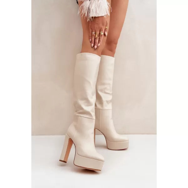  Dámské kozačky BOTO FELILORN 35100 BEIGE 