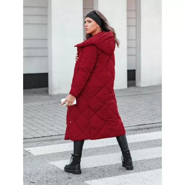  Dámský kabát DSTREET BORDOVÁ 