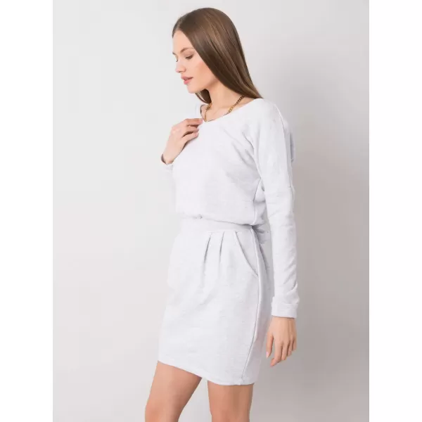  Dámské šaty RUE PARIS RV-SK-6037.18X LIGHT GREY 
