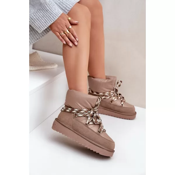  Dámské sněhule D.FRANKLIN DFSH375003 TAUPE 
