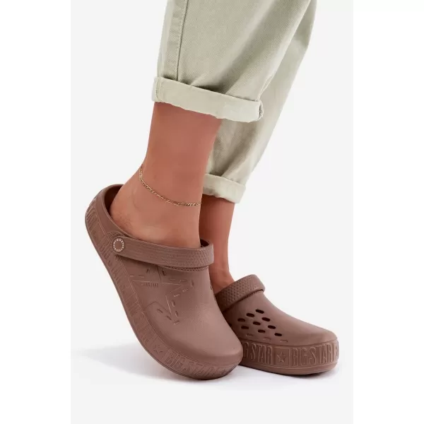  Dámské nazouváky BIG STAR TT274A085 BROWN/BEIGE 