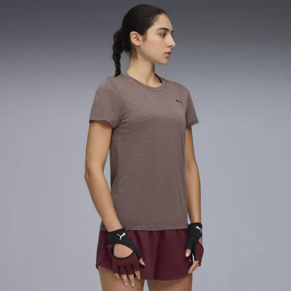 Dámské triko PUMA W TAD ESSENTIAL HEATHER TEE 525891-88 RAISIN HEATHER 