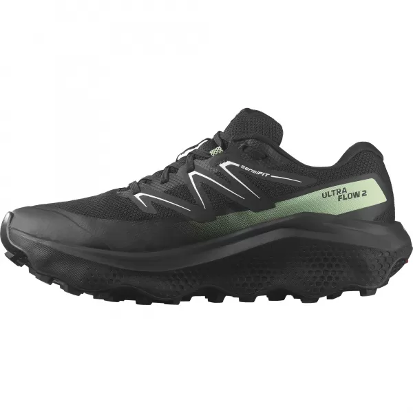  Pánské boty SALOMON ULTRA FLOW 2 GTX L47981400 BLACK/BLACK/PATINA GREEN 
