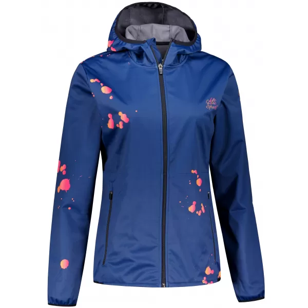  Dámská softshellová bunda premium ALTISPORT VOJ/ALW077JACK01 NÁMOŘNÍ MODRÁ/ORANŽOVÁ 
