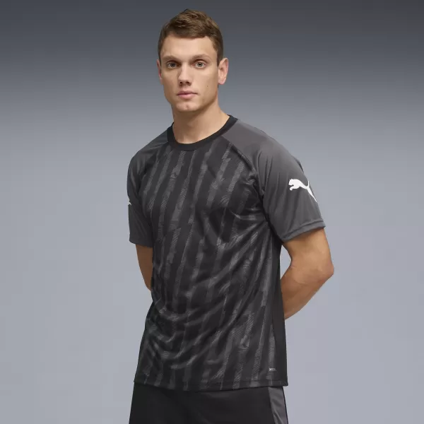  Pánské funkční triko PUMA INDIVIDUALLIGA GRAPH JERSEY 660578_03 PUMA BLACK/PUMA WHITE 