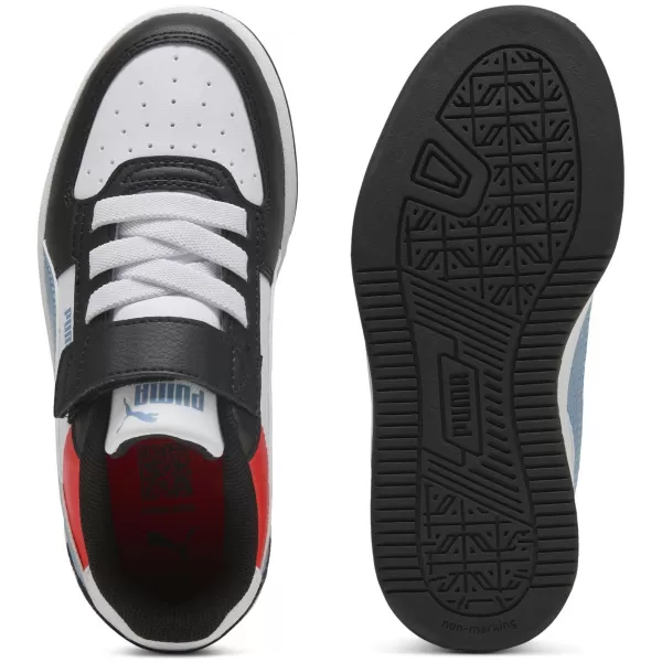  Dětské boty PUMA CAVEN 2.0 BLOCK AC+ PS 394462-17 PUMA WHITE/COOL BLUE/BLACK 