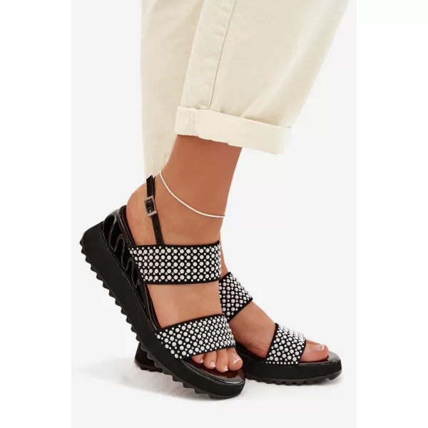  Dámské sandály D&A CR61-3067 BLACK 
