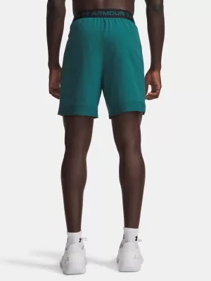 Pánské kraťasy UNDER ARMOUR VANISH WOVEN 6IN SHORTS 1373718-338 ZELENÁ