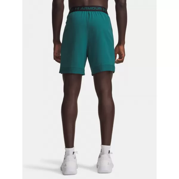  Pánské kraťasy UNDER ARMOUR VANISH WOVEN 6IN SHORTS 1373718-338 ZELENÁ 