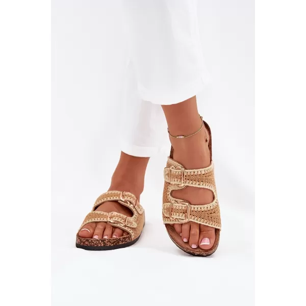  Dámské pantofle BOTO FENIRA 38672 CAMEL 