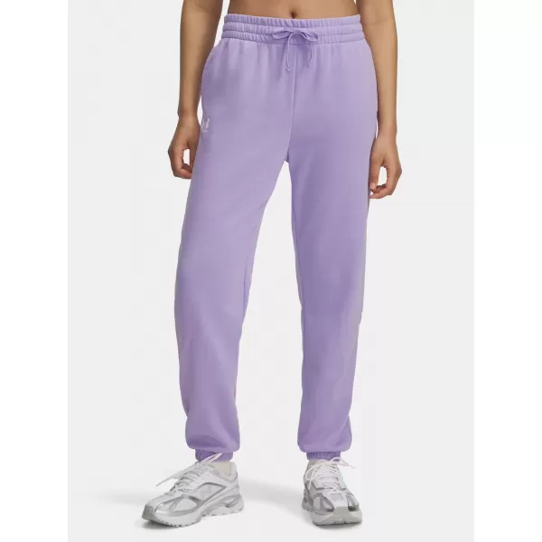  Dámské tepláky UNDER ARMOUR UA RIVAL TERRY JOGGERS 1382735-538 FIALOVÁ 