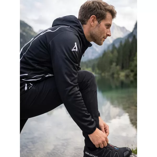  Pánská softshellová bunda premium ALTISPORT VOJ/ALM073JACK01 ČERNÁ 