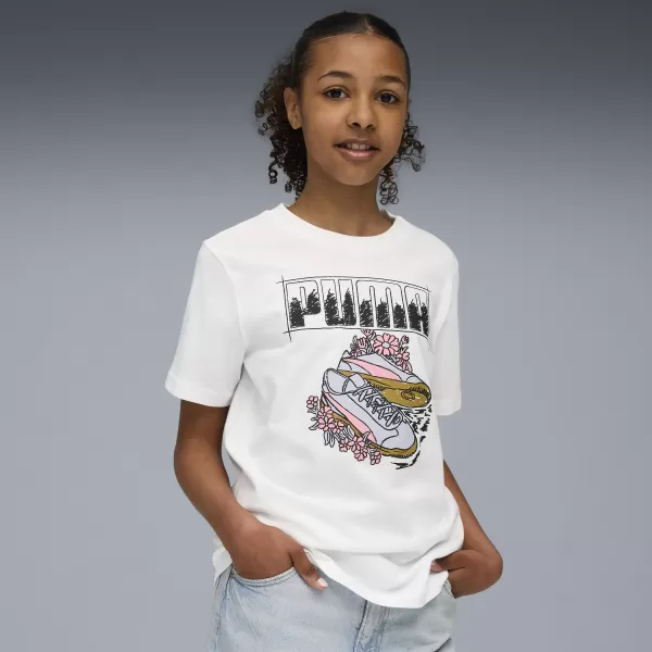  Dětské triko PUMA GRAPHIC TEE 688496-02 PUMA WHITE 