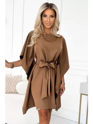 Dámské šaty NUMOCO SOFIA 287-39 CAPPUCCINO