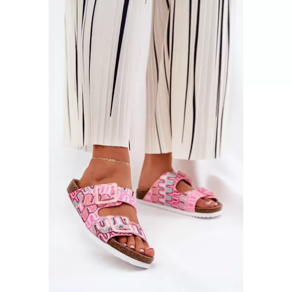  Dámské pantofle S.BARSKI RB51-006 PINK 