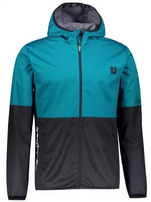 Pánská softshellová bunda premium ALTISPORT VOJ/ALM051JACK01 PETROLEJOVÁ/ČERNÁ