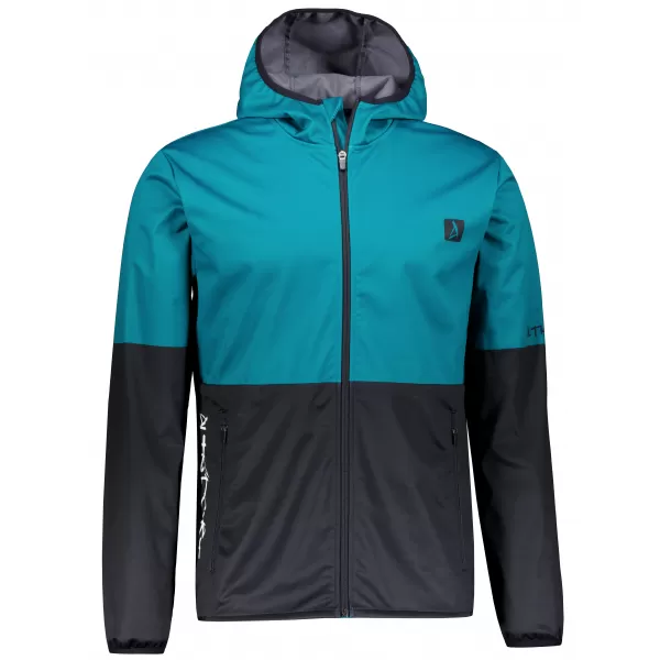  Pánská softshellová bunda premium ALTISPORT VOJ/ALM051JACK01 PETROLEJOVÁ/ČERNÁ 