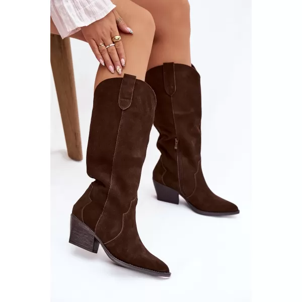  Dámské kozačky BOTO URSELLE 41113 BROWN 