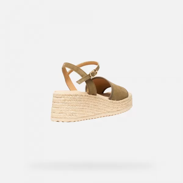  Dámské sandály GEOX ALEMERIA G012886 KHAKI 