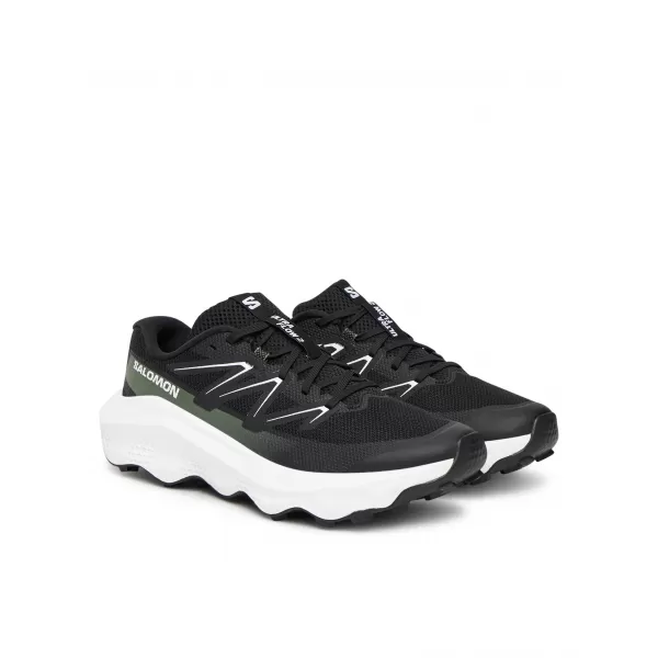  Pánské boty SALOMON ULTRA FLOW 2 L47883500 BLACK/WHITE/AGAVE GREEN 