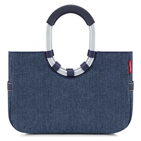  Taška Reisenthel Loopshopper M HERRINGBONE DARK BLUE 