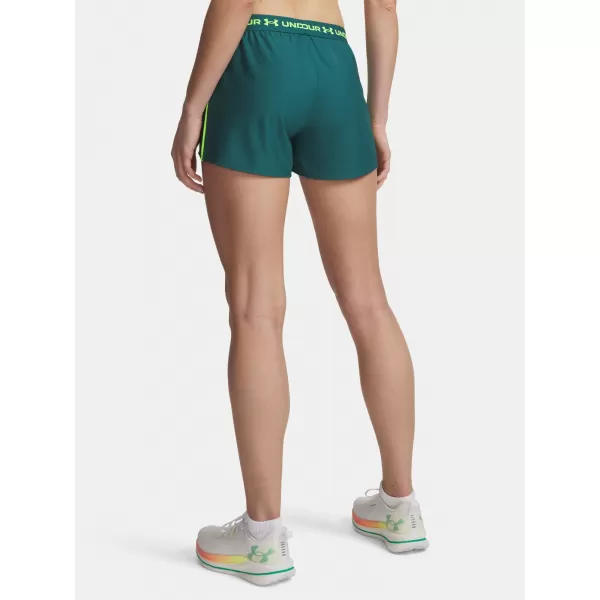  Dámské kraťasy UNDER ARMOUR TECH PLAY UP SHORTS 1389882-338 ZELENÁ 