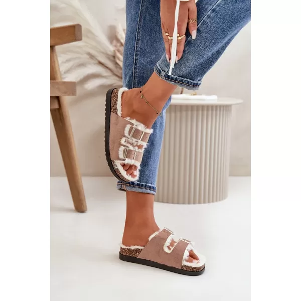  Dámské pantofle BOTO EZILENA 33315 KHAKI 