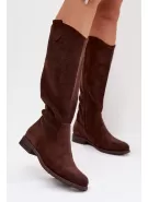 Dámské kozačky S.BARSKI HY61-8022 BROWN
