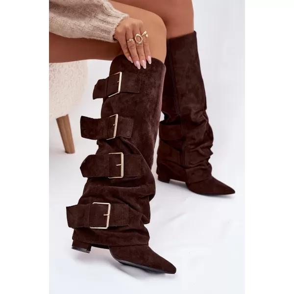  Dámské kozačky BOTO ISAVELLE 40940 BROWN 