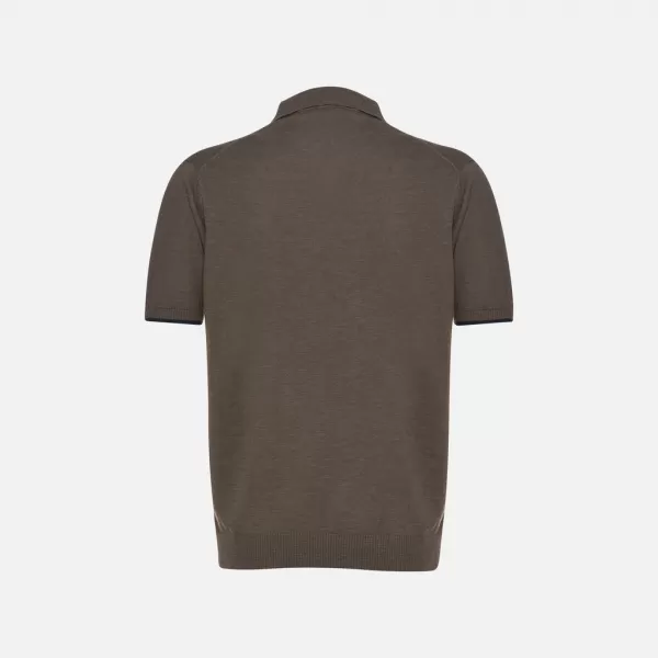  Pánské triko GEOX KNIT G012317 KHAKI 