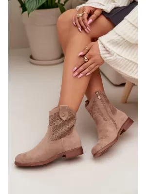 Dámské boty S.BARSKI HY61-8025 BEIGE