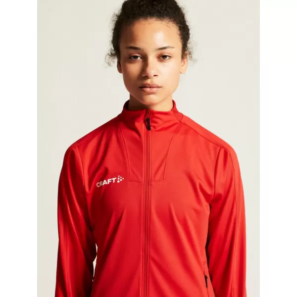  Dámská tréninková bunda CRAFT TW Evolve 2.0 Full Zip Jacket W JASNĚ ČERVENÁ 